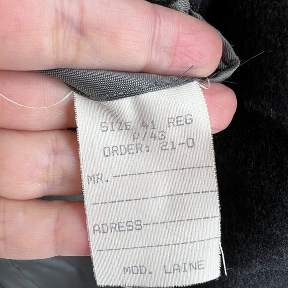 Bill Blass 100% Cashmere Single Breasted Unvented Blazer Jacket Size 41 Regular - Picture 6 of 7